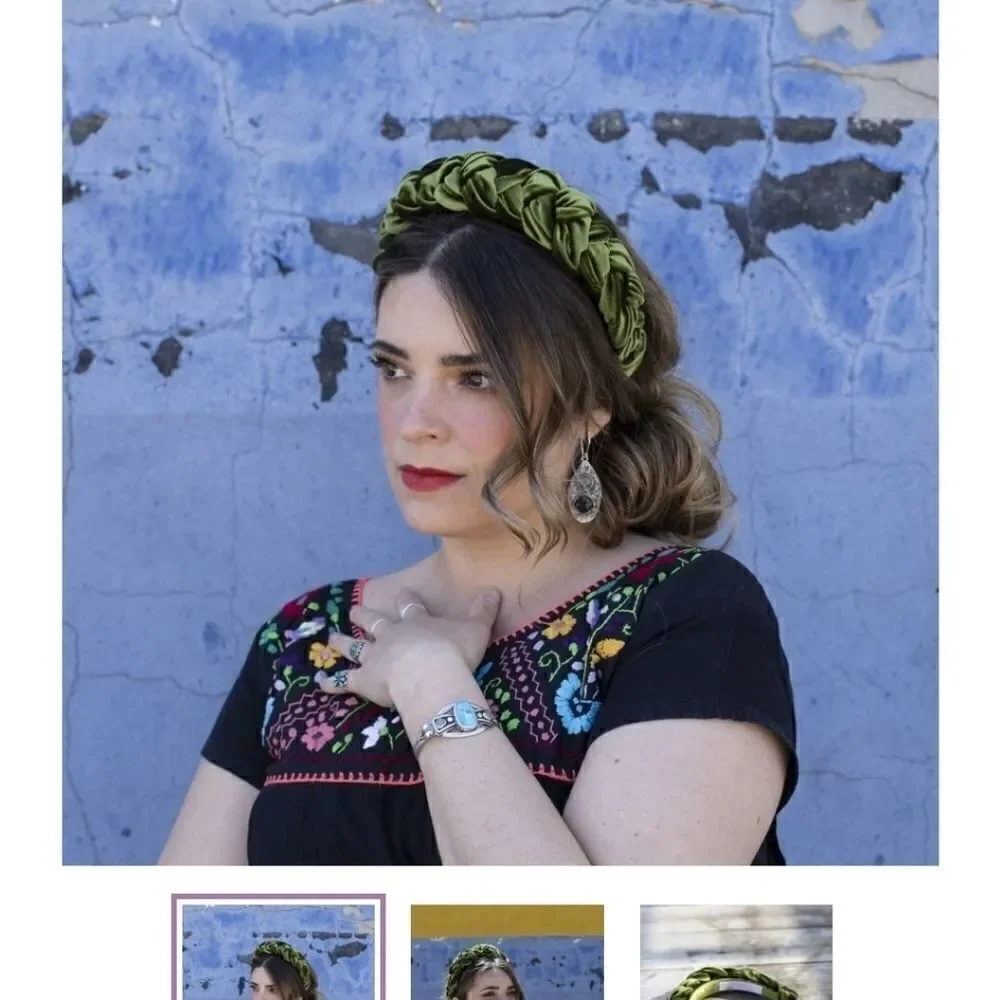 Head wraps and turquoise artisan jewelry